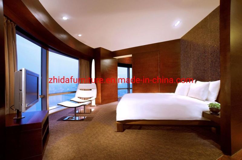 Custom Made High Quality Modern 5 Star Commercial Marriott Hotel Furniture Master Bedroom Set King Size Wooden Bed