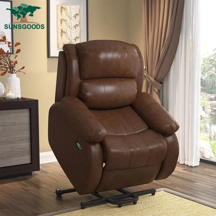 Luxury Classic European Design China Modern Style Sofa Leather Recliner Sofa