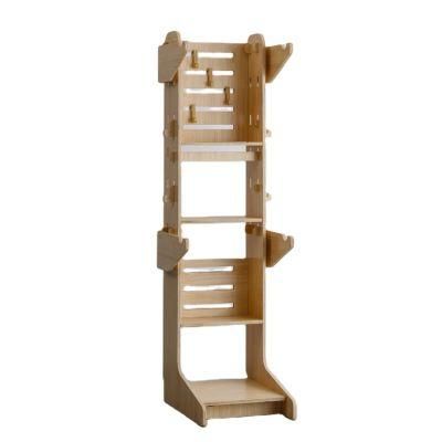 Multi-Function Bike Stand Rack Wooden Bicycle Rack No Screw Hanger