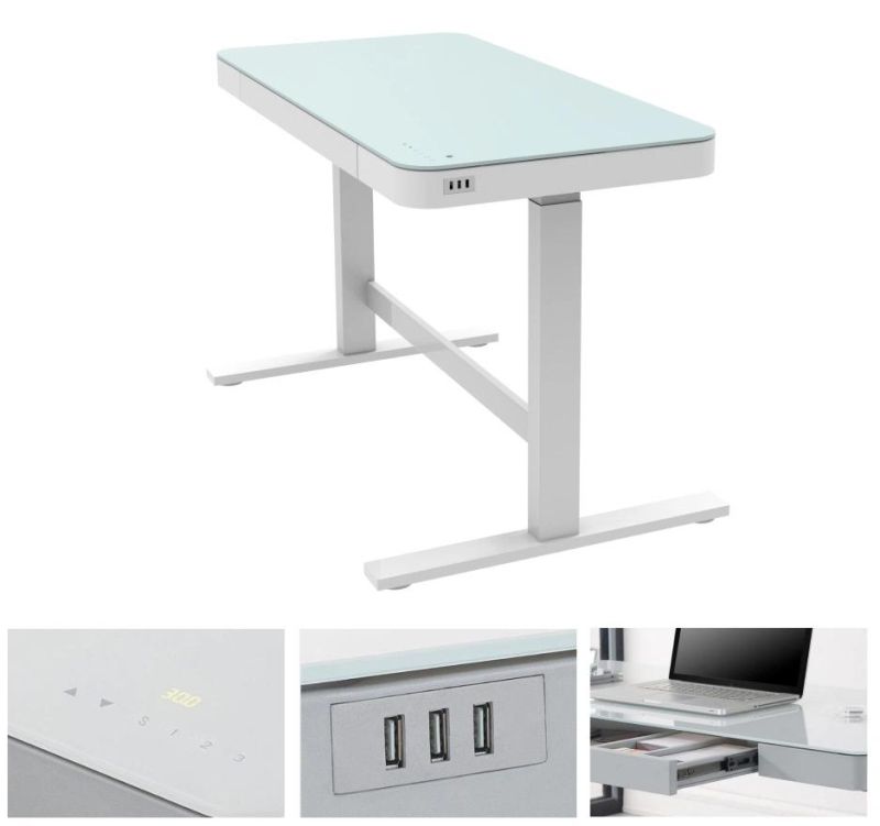 Adjustable Standing Desk with Storage