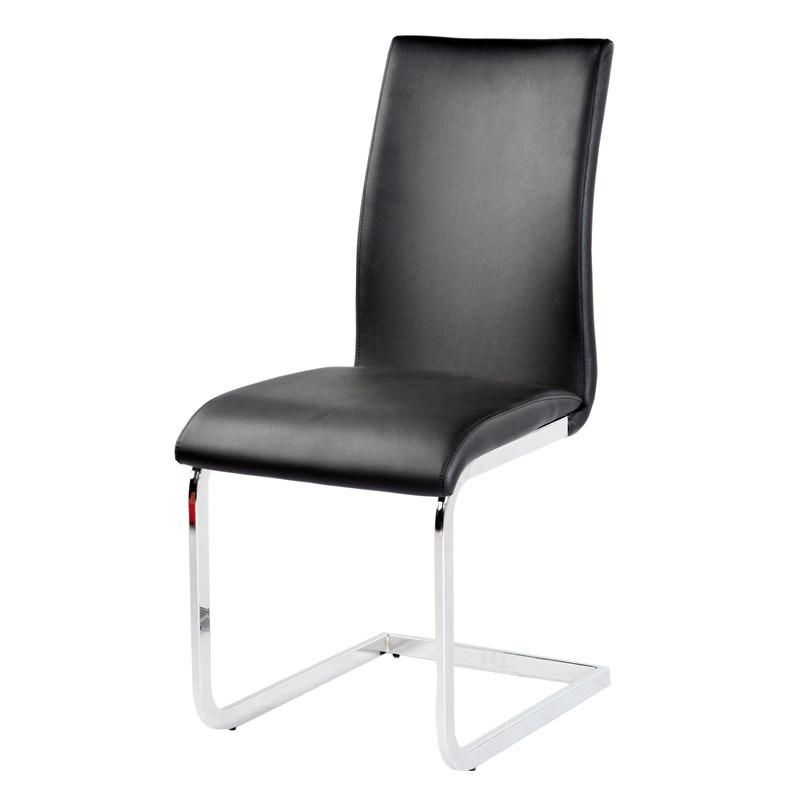 High Back PU Leather Square H Shape Restaurant Dining Room Chair