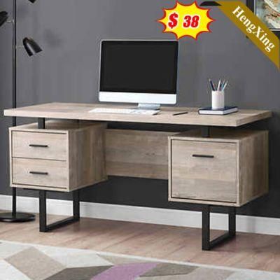 2022 Latest Style Modern Design Wooden School Student Office Furniture Storage Computer Table with Drawers Cabinet