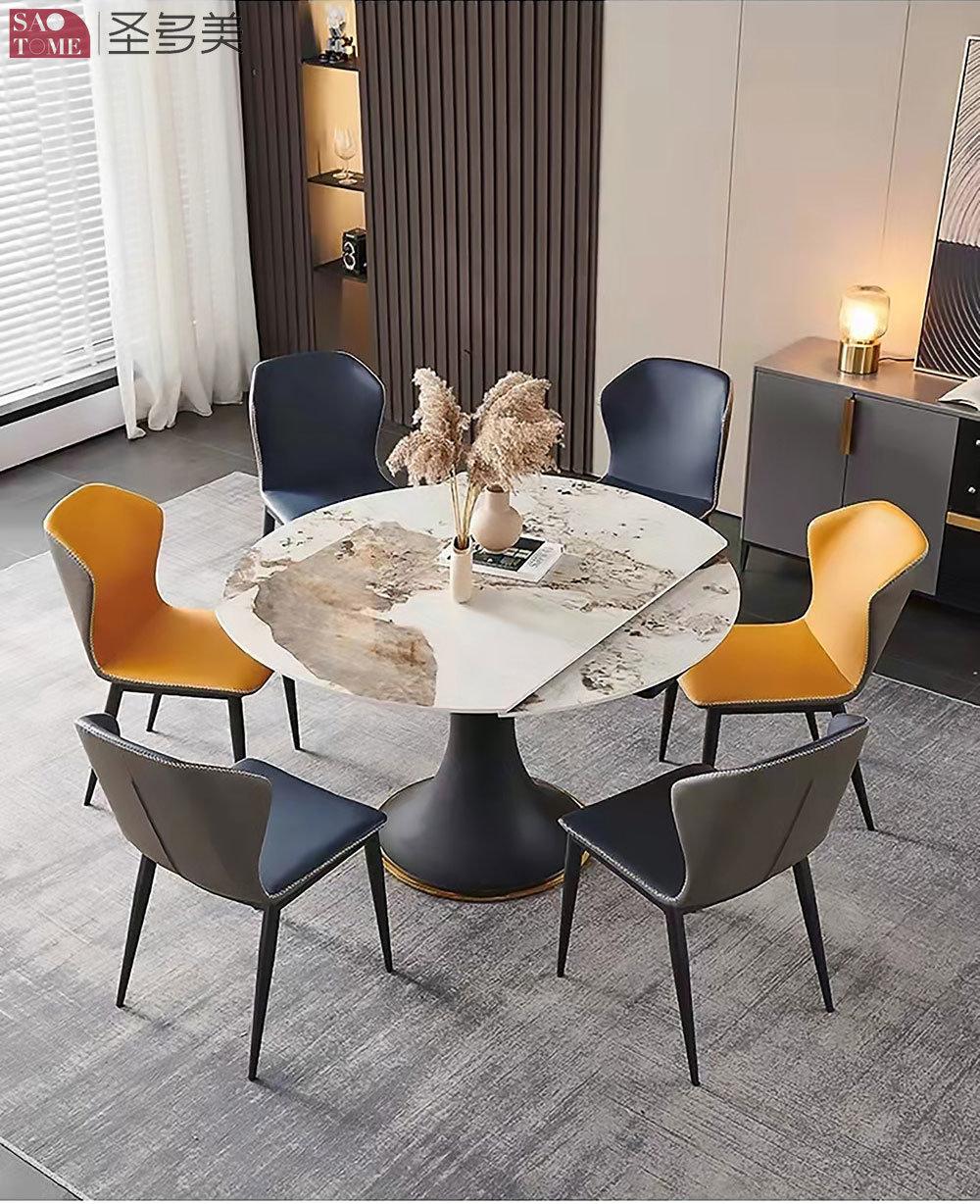 Modern Style Southeast Asia Sophisticated Design Extendable Dining Table Good Metal Slate Dining Table