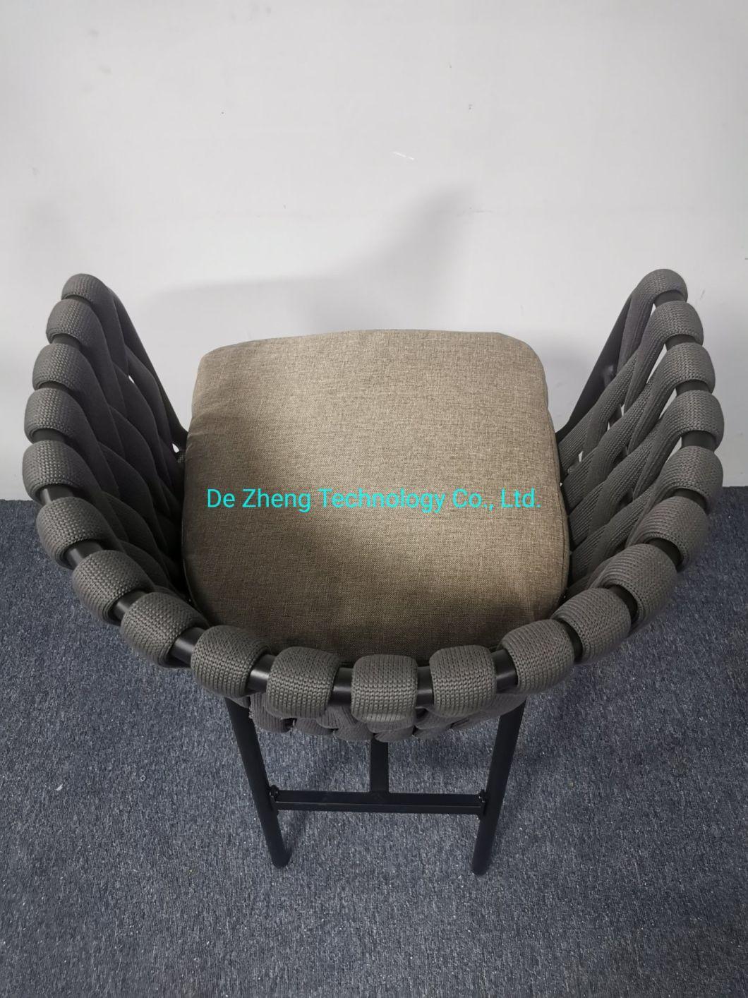 Modern Design Outdoor Bar Furniture High Quality Rope Bar Stool Best Price Outdoor Bar Stool Furniture