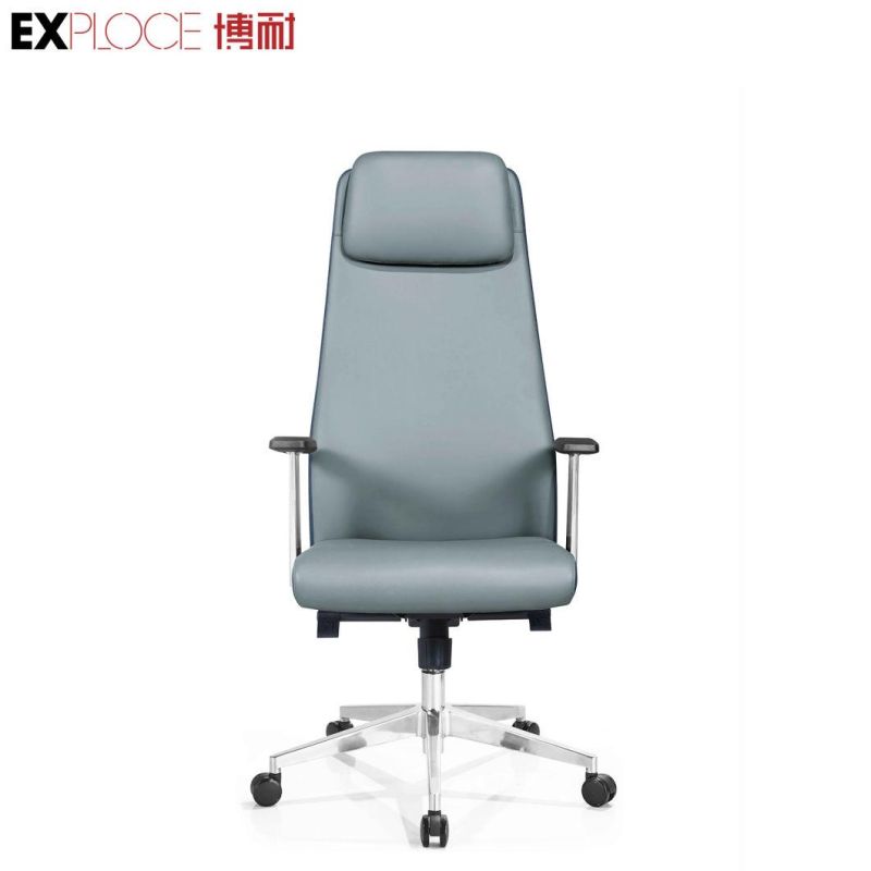 Foshan Bentwood Plywood Seat Tall Leather Wooden Executive Conference Home Office Chairs Made in China Furniture