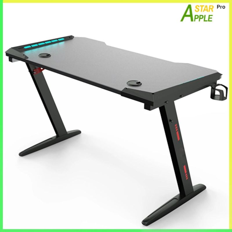 Modern Folding Glass Office Tables Computer Parts Game Melamine Glass Plastic China Wholesale Market Small Center Manicure Study Dressing Laptop Gaming Table