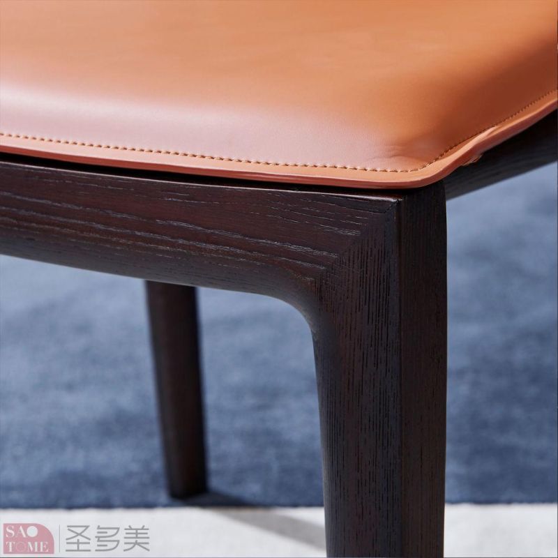 Modern Style Luxurious and Comfortable Leather Dining Chair