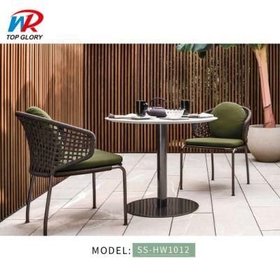 Outdoor Garden Aluminium Rattan Wicker Stacking Coffee Chair