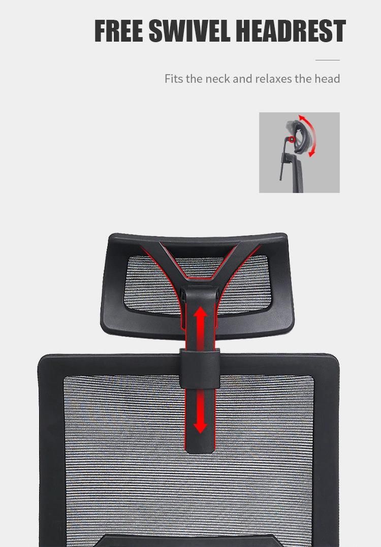 BIFMA Wholesale Mesh Swivel with Armrest Cheap Price Ergonomic Computer Office Chair