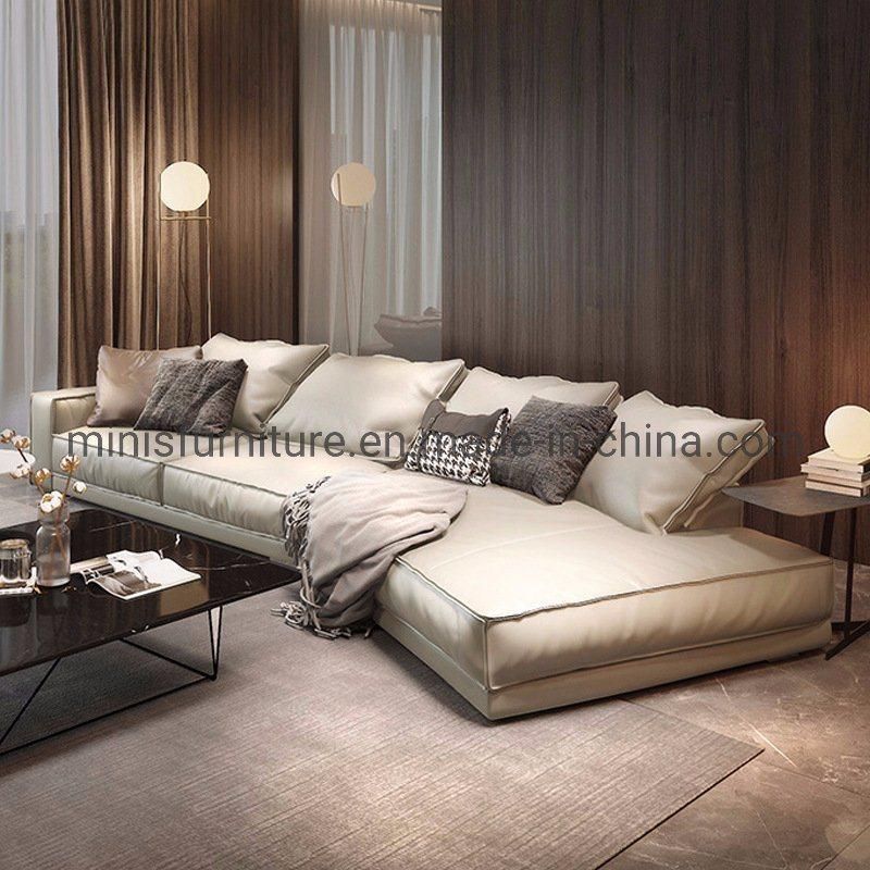 (MN-SF93) Modern Fashionable Curved White Living Room Sofa