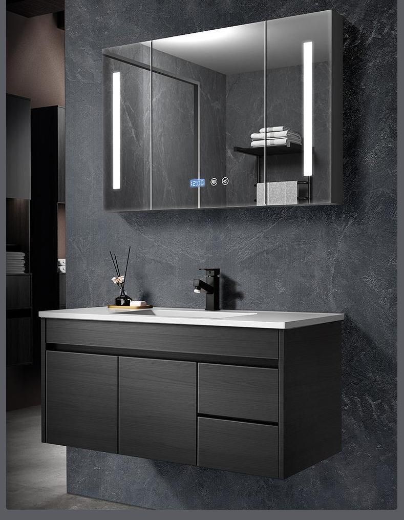 Wall-Mounted Vanity Bathroom Cabinet with Soft Closing Drawers