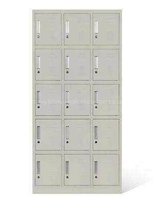 Kd Steel Outdoor Public Storage 15 Doors Compartment Lockers