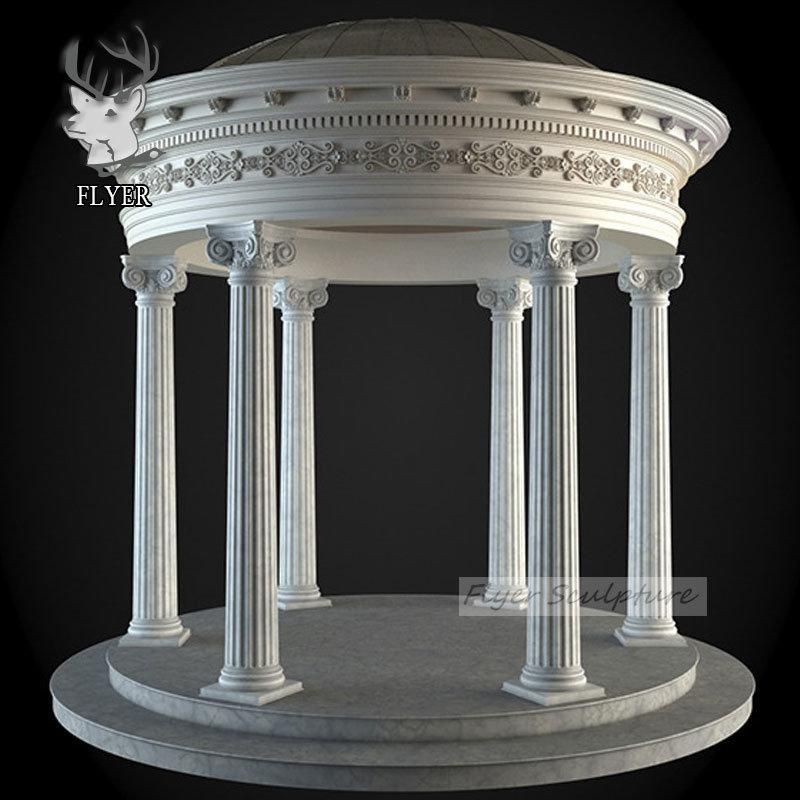 Garden Stone Furniture Modern Natural Marble Gazebo Pavilion