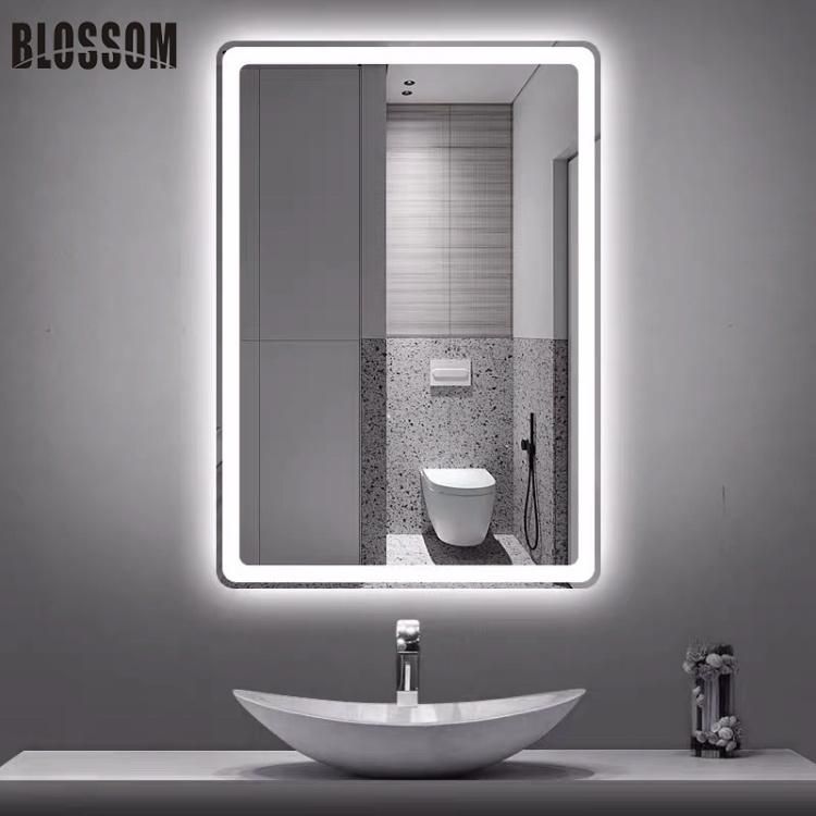 Wholesale Modern Glass LED Bathroom Furniture Mirror with Backlit Lights