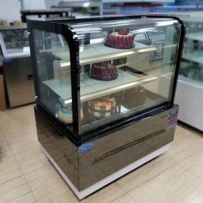 1.2m Commercial Free Standing Glass Cake Showcase Price/Cake Chiller/Glass Cake Display Cabinet