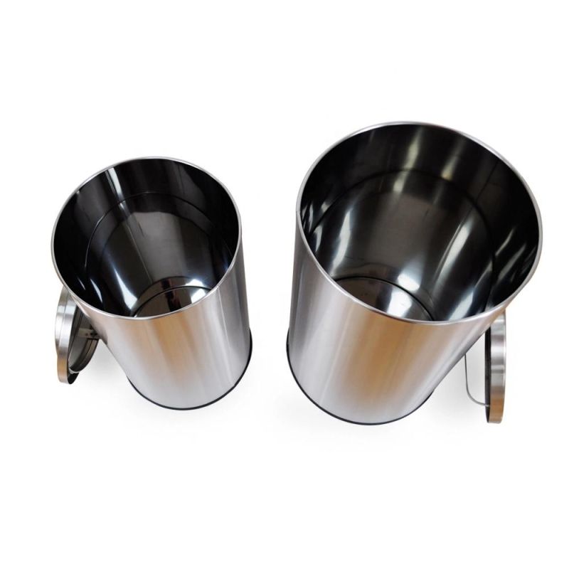 High Quality Modern Design Stainless Steel Round Trash Can