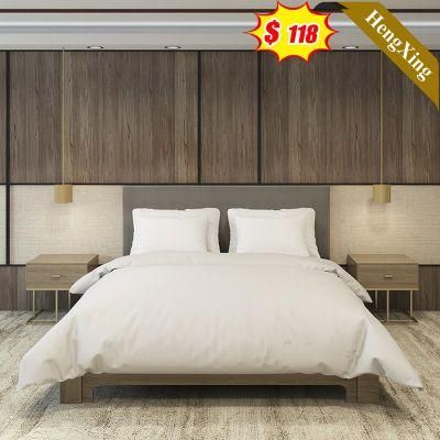 China Modern Style Wooden Hotel Home Bedroom Furniture Foam Mattress Sofa Murphy King Size Bed Set