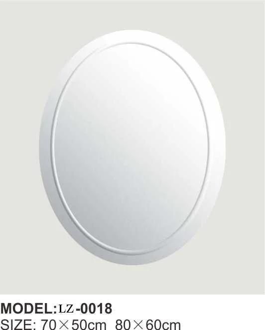 Fashion Modern Retro Bathroom Mirror Oval-Shaped Wall Mounted