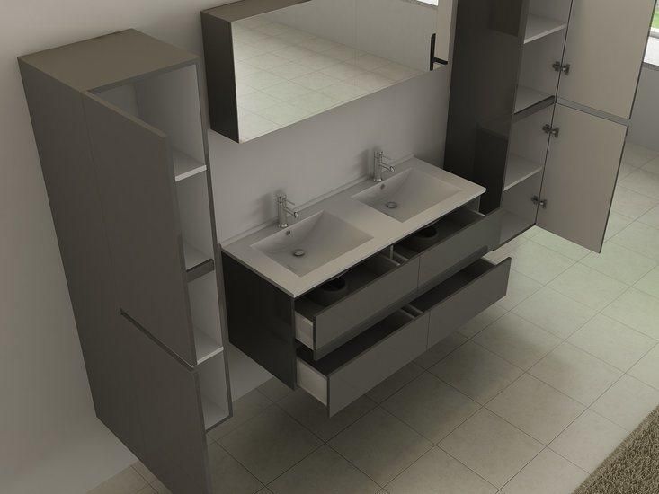 Simple and Luxury Modern Style Bathroom Furniture with Ceramic Sink