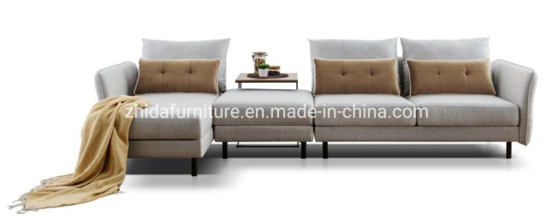 Modern Frank Furniture Settee Lounge Suite and Lobby Fabric Sofa Couch L Shape Sofa Set