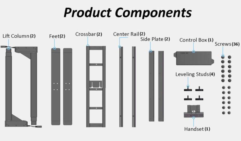 Ergonomic Best Standing Desk Frame Height Adjustable Office Furniture Desk