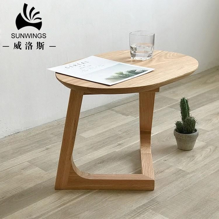 Modern Simply Style Modern Tea Solid Wood Oval Shape Coffee Table Furniture