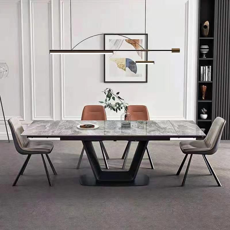 Modern New Luxury Marble Top Metal Dining Tables CZ-Dt13 (7)