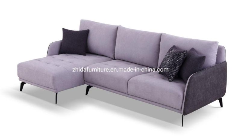 Modern Grey Leisure Sectional Living Room Sofa