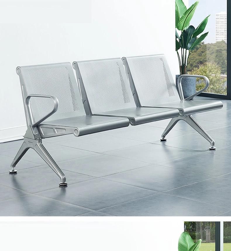 Modern Public Seating Furniture Iron Waiting Bench Hospital Chair