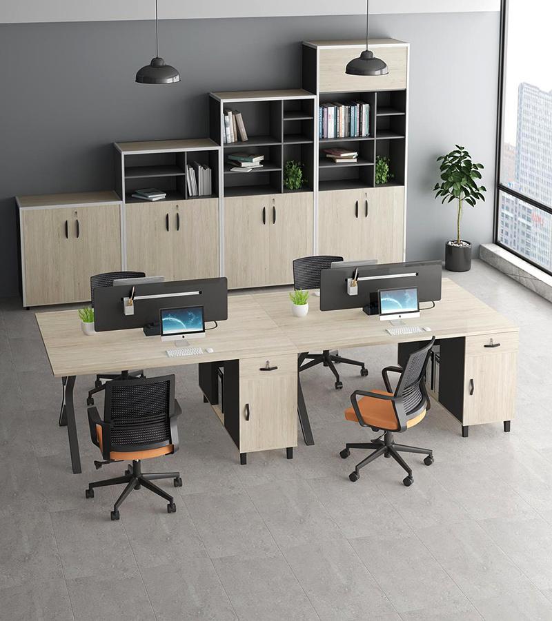 Newest Modern Design Steel Leg CEO Office Wooden Executive Desk