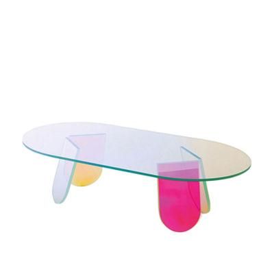 Modern Round Coffee Table Living Room Acrylic Smart Coffee Table for Home Decor