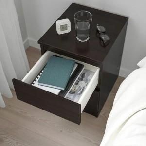 Modern Nightstand Bedside Night Table with 2 Drawers