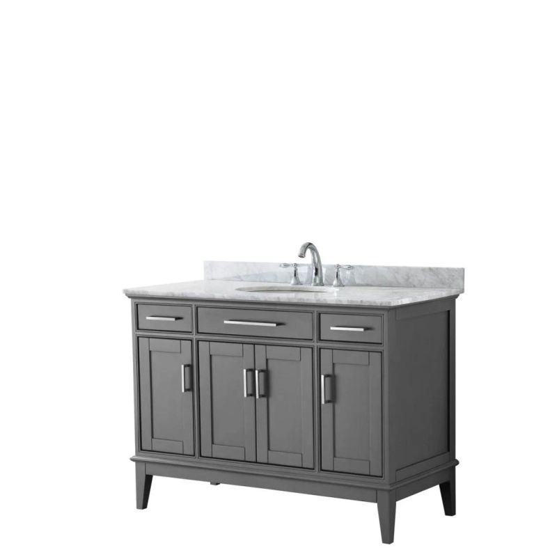 48" Single Bathroom Vanity - Dark Gray