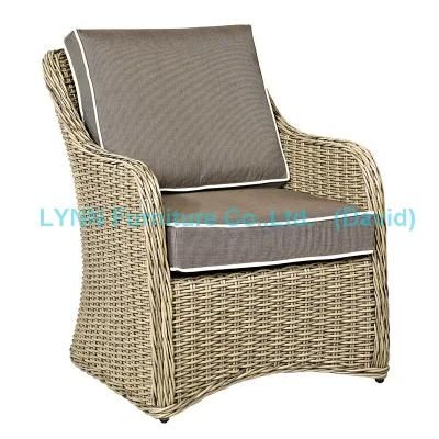 American Modern Design Single Wicker Sofa Garden Furniture