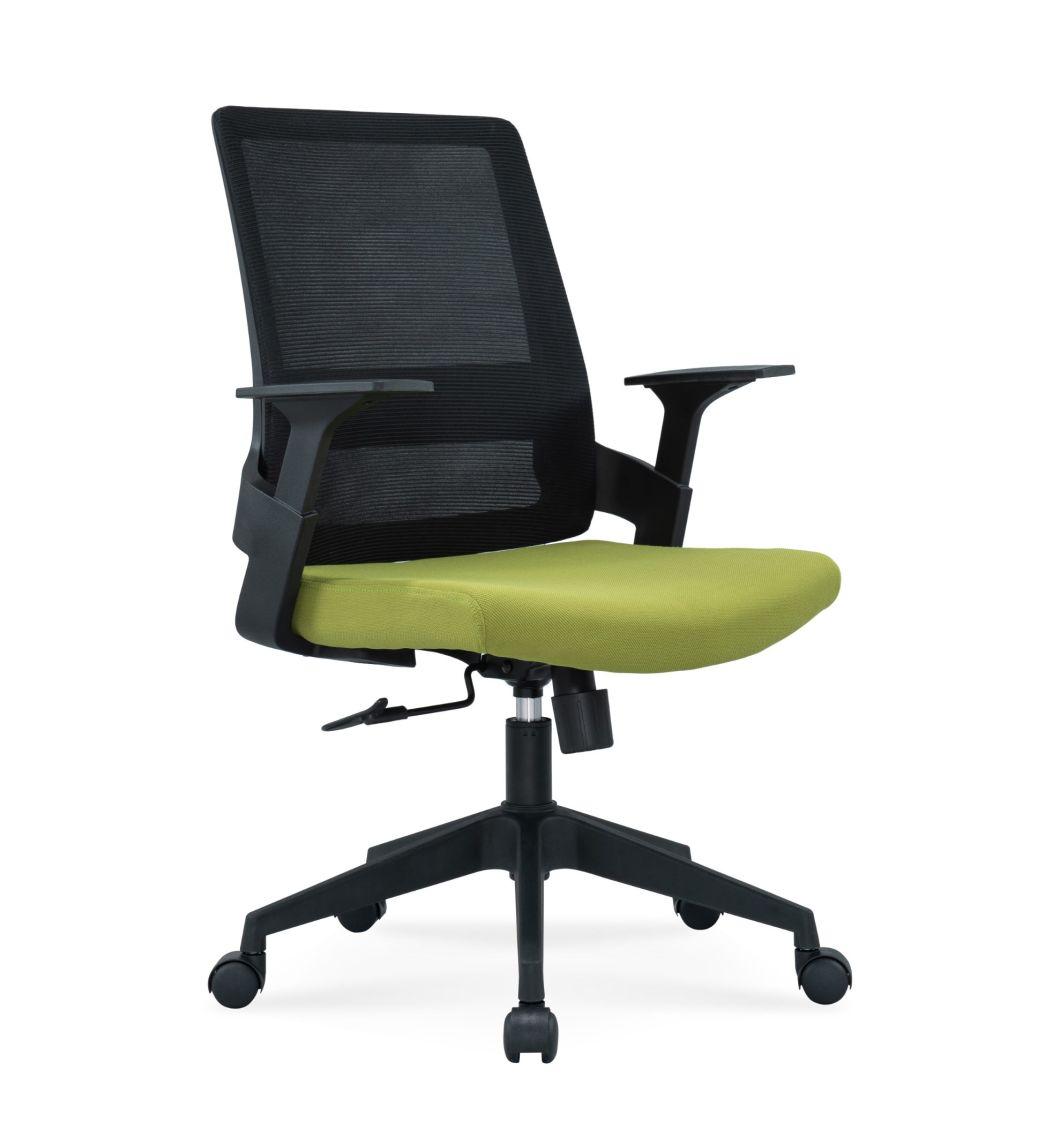 Good Price European Standard En1335 BIFMA Medium Back Staff Modern Office Swivel Mesh Chair