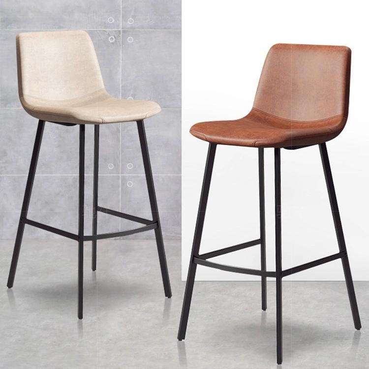 Modern Furniture Chair Fabric Upholstered Chair Wooden Stool Bar Chair for Sale