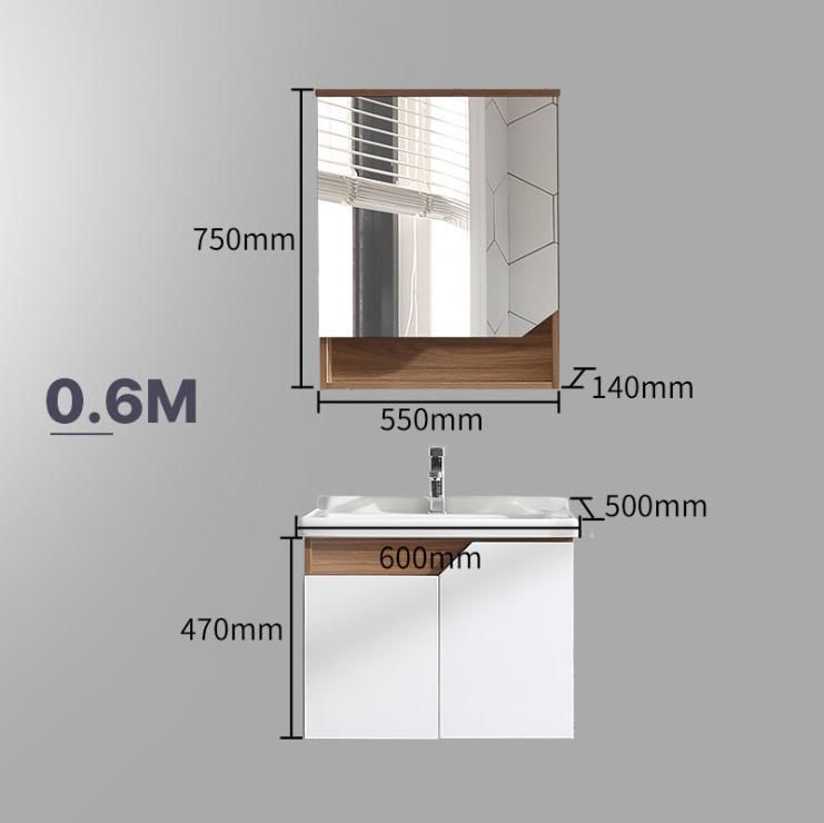 Top Seller China Manufacturer Wash Basin Solid Wood Bathroom Cabinet with Mirror