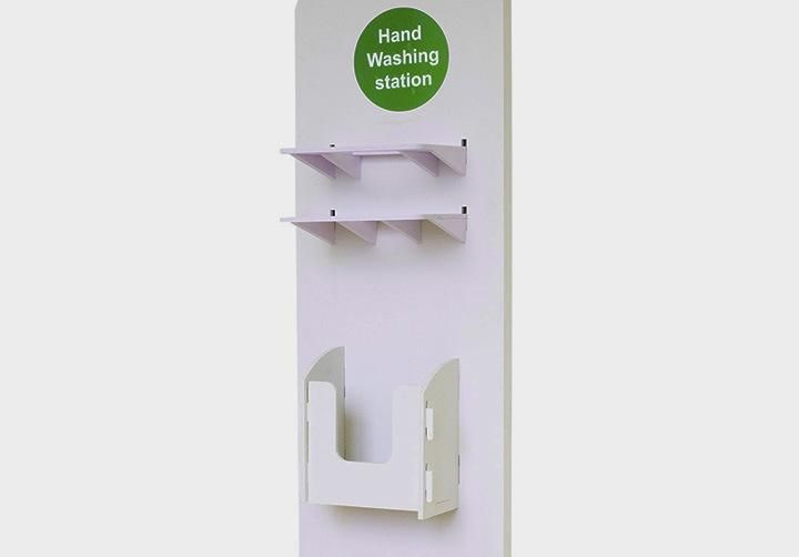 Light Weight Anti-Wood Products Furniture Wash Table with Hand Sanitizer Holder