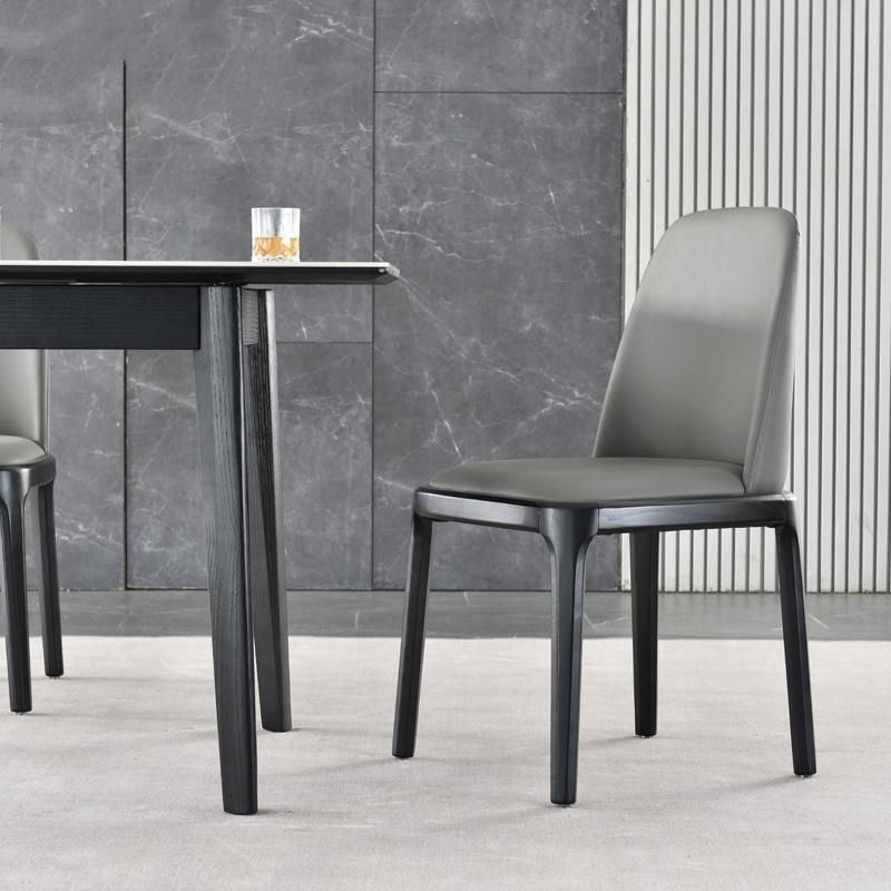 China Wholesale Modern Restaurant Metal Frame Hotel Leisure Leather Dining Chairs