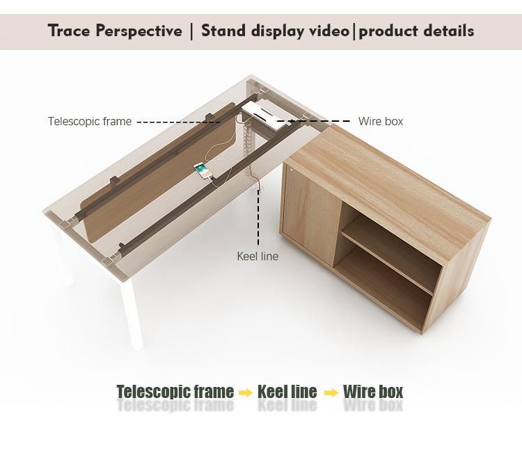 Modern Boss Table L Shape Director Table Office Furniture Executive Desk