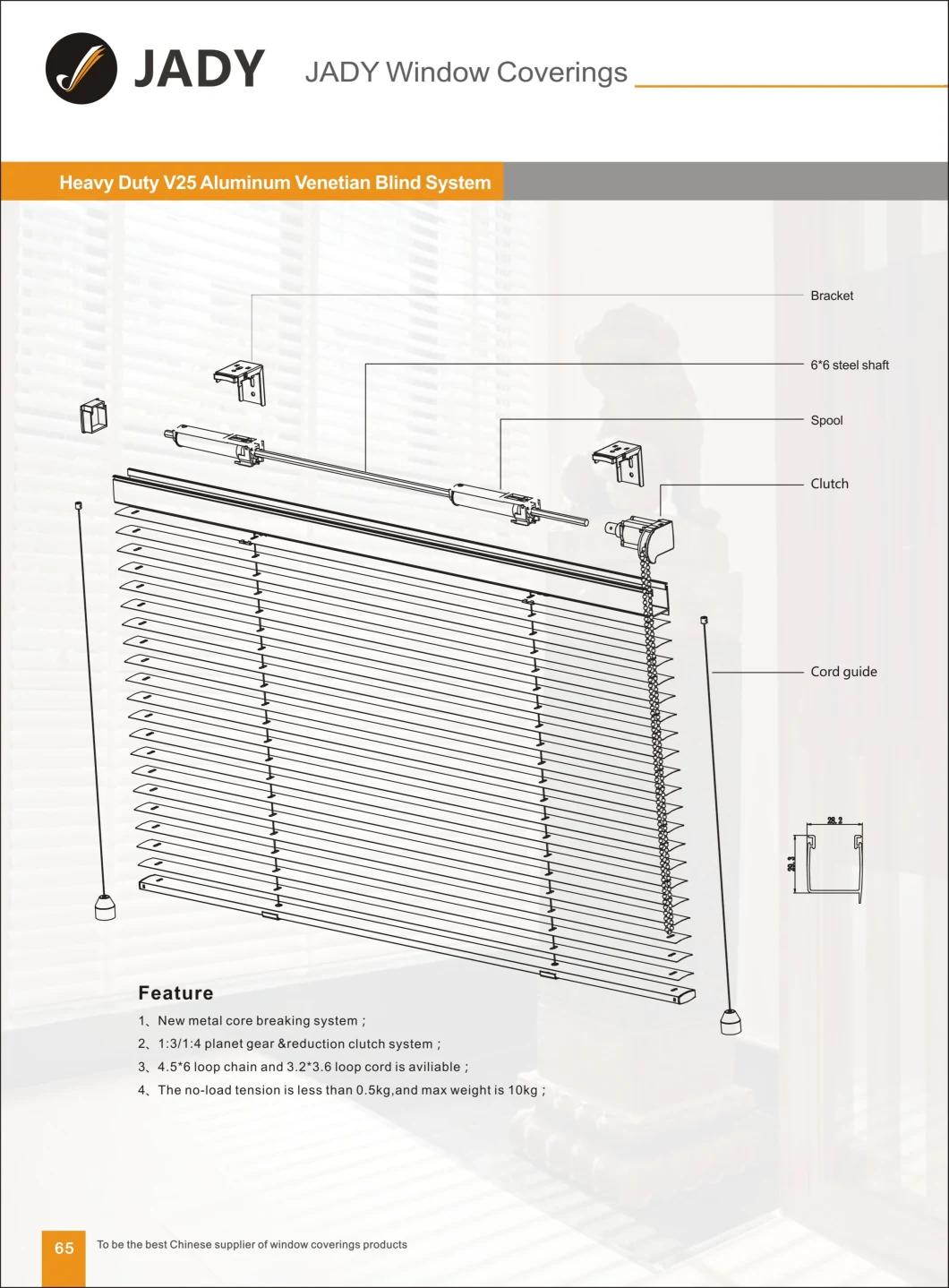 Venetian Blinds V25 POM Blinds Solid Manual Aluminium Blinds