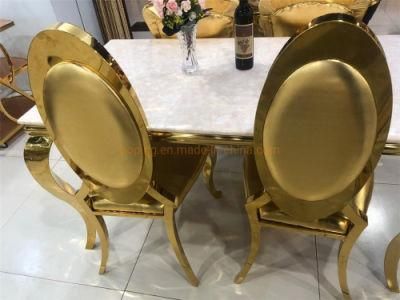 Modern Hotel Dining Room Gold Chair Wedding Event Phoenix King Throne Chair