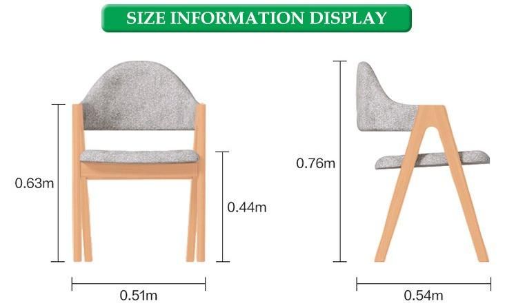 Furniture Modern Furniture Chair Home Furniture Wooden Furniture Modern Unique Design Solid Oak Wood Classic Furniture Dining Room Chair with Wood Legs