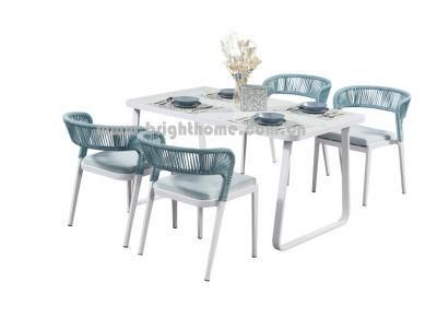 Aluminium Textilene Rope Dining Outdoor Furniture