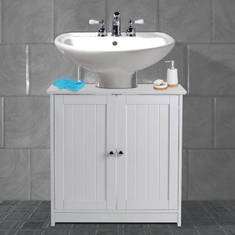 Under Sink Cabinet Bathroom Basin Unit Cupboard Storage Furniture White