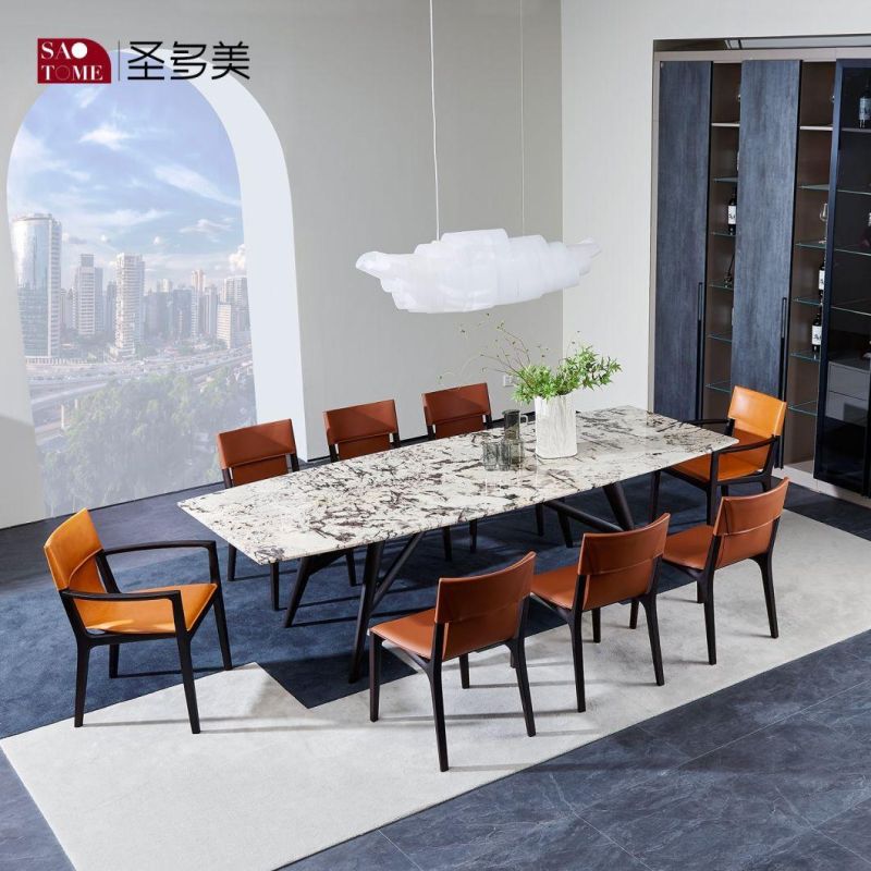 Hot Selling Dining Table Stainless Steel 201 Polished Tempered Glass Round Dining Table