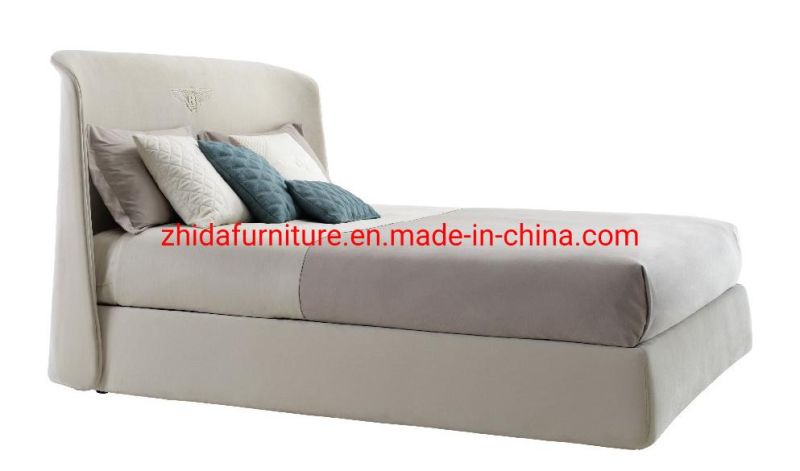 Foshan Factory Wholesale Modern Design Villa Hotel Home Bedroom Furniture Super King Size Leather Fabric Bed