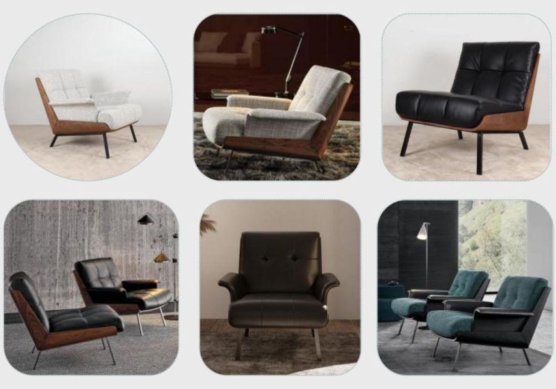 Zode Italian Style Modern Daiki Designer Fabric Leisure Chair VIP Reception Club Room Armchair Lounge Living Room Sofa