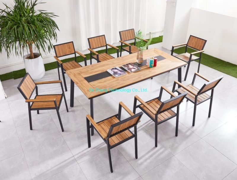 Modern Chinese Garden Aluminum Outdoor Table Factory Direct Polywood Table Top Reclining Comfortable Outdoor Furniture