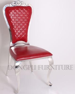 Wedding Banquet Staninless Steel Dining Chair for Home and Hotel